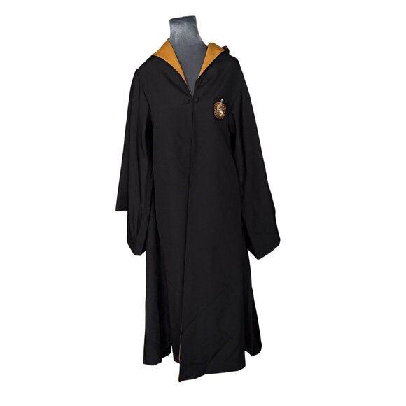 Harry Potter Hufflepuff Robe With Hood & Crest Size XS - Picture 1 of 9